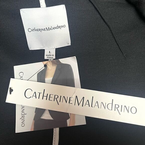 Catherine Malandrino black blazer with white trim - Picture 5 of 6